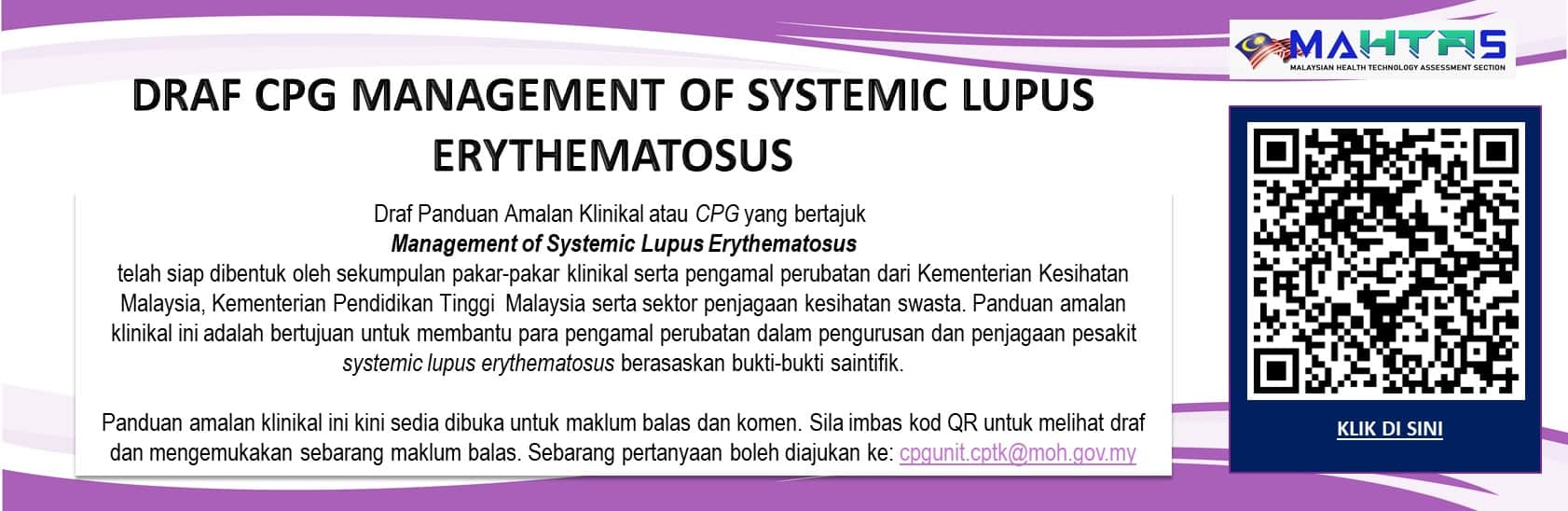 CPG Management of Systemic Lupus Erythematosus (SLE)